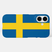 zweedse vlag Case-Mate iPhone case (Achterkant (horizontaal))