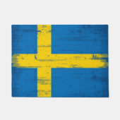 Zweedse vlag deurmat (Voorkant)