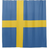 Zweedse vlag douchegordijn (Voorkant)