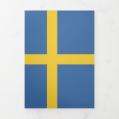 Zweedse vlag drieluik kaart (Cover)