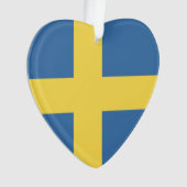 Zweedse vlag Emblem Ornament (voorkant)