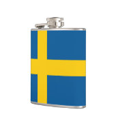 Zweedse vlag en reizen Zweden/sportfans Heupfles (Links)