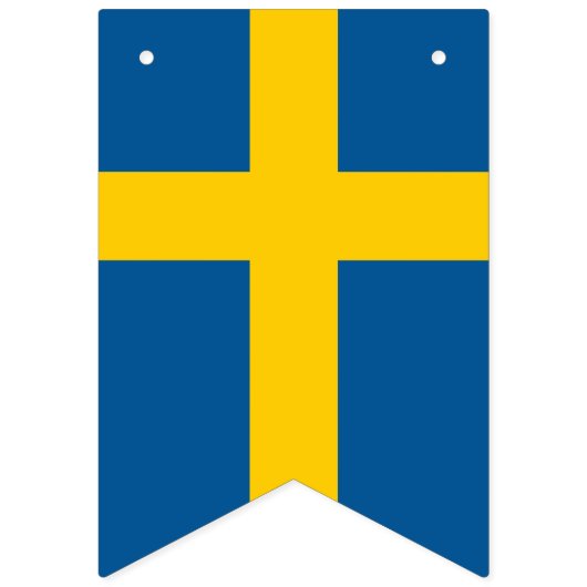 Zweedse vlag en Zweedse partij Banners/bruiloften Vlaggetjes (Eerste vlag)