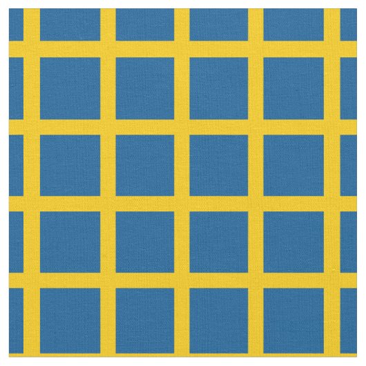Zweedse vlag en Zweedse Trendy Fabric/mode Stof (Close Up)