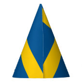 Zweedse vlag feesthoedjes (Achterkant)