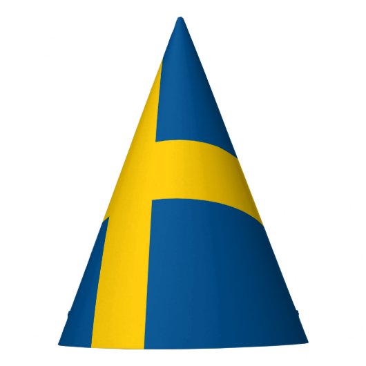 Zweedse vlag feesthoedjes (Voorkant)
