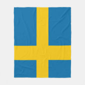 Zweedse vlag fleece deken (Voorkant)