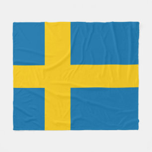 Zweedse vlag fleece deken