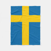 Zweedse vlag fleece deken (Voorkant)