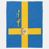 Zweedse vlag fleece deken (Voorkant)