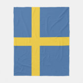 Zweedse vlag fleece deken (Voorkant)