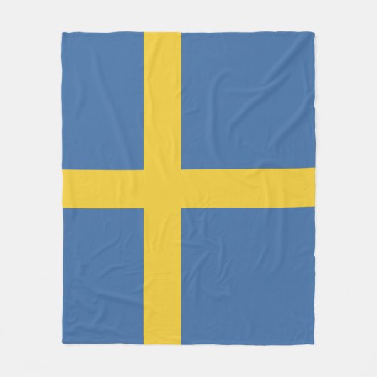 Zweedse vlag fleece deken (Voorkant)