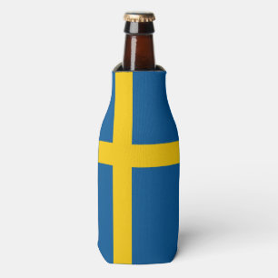 Zweedse vlag flesjeskoeler