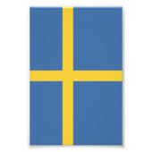 Zweedse vlag foto afdruk (Voorkant)