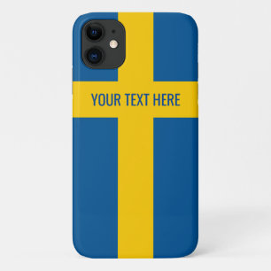 Zweedse vlag gepersonaliseerd Case-Mate iPhone case