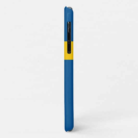 Zweedse vlag gepersonaliseerd Case-Mate iPhone case (Achterkant/links)