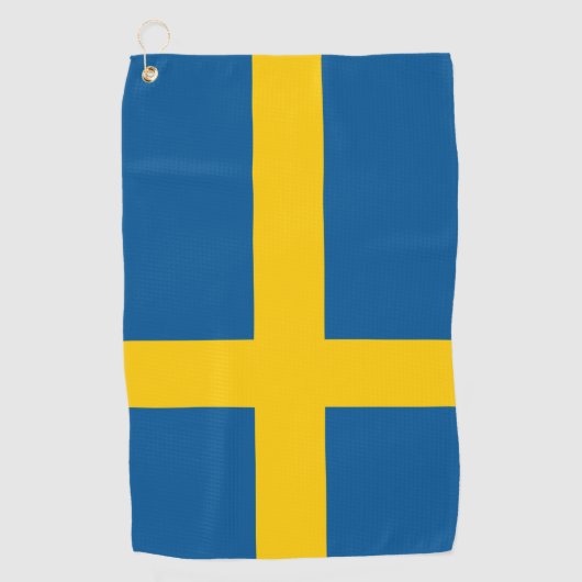 Zweedse vlag & golf Zweden/sport Stockholm Golfhanddoek (Voorkant)