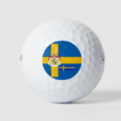 Zweedse vlag golfballen (Voorkant)