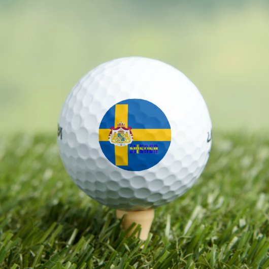 Zweedse vlag golfballen (Insitu Shirt)