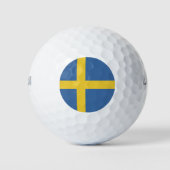 Zweedse vlag golfballen (Voorkant)
