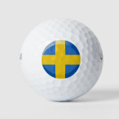 Zweedse vlag golfballen (Voorkant)
