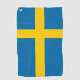 Zweedse vlag golfhanddoek