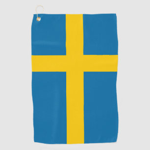 Zweedse vlag golfhanddoek