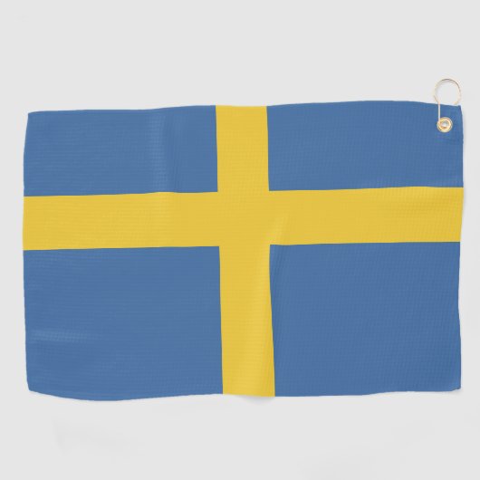 Zweedse vlag golfhanddoek (Horizontaal)
