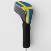 Zweedse vlag golfheadcover (Schuin)