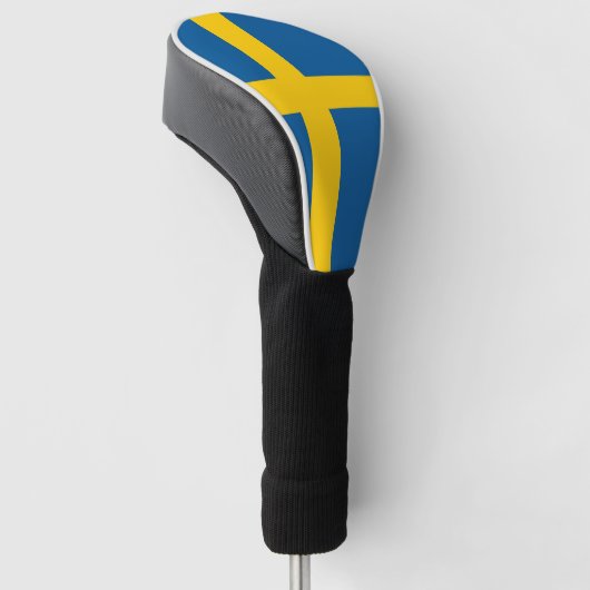 Zweedse vlag golfheadcover (Schuin)