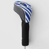 Zweedse vlag golfheadcover (Schuin)