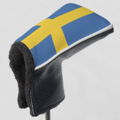 Zweedse vlag golfheadcover (3/4 voorkant)