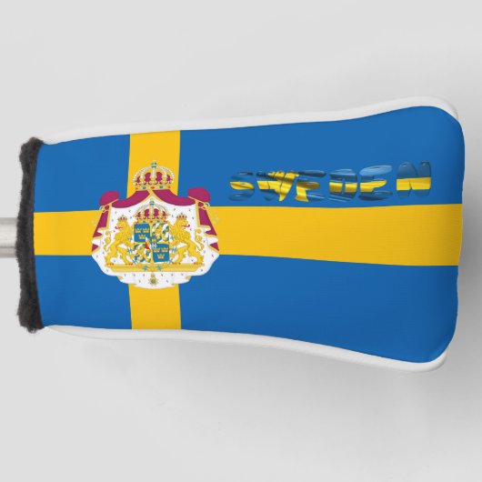 Zweedse vlag golfheadcover (Voorkant)