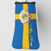 Zweedse vlag golfheadcover (Draai 90)