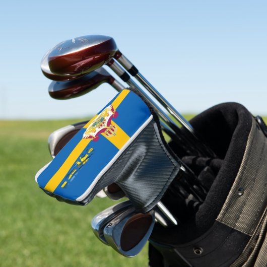 Zweedse vlag golfheadcover (Insitu)