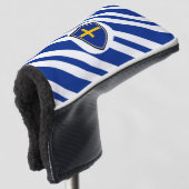 Zweedse vlag golfheadcover (3/4 voorkant)