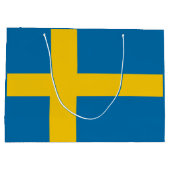 Zweedse vlag groot cadeauzakje (Achterkant)