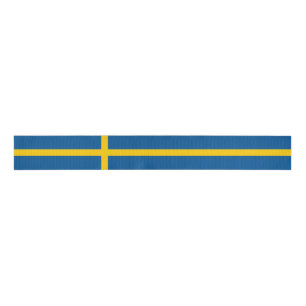 Zweedse vlag grosgrain lint