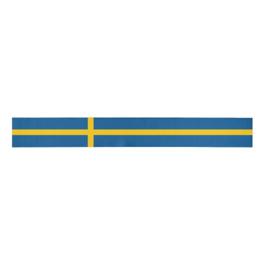Zweedse vlag grosgrain lint (Voorkant)