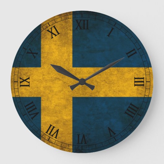 zweedse vlag grote klok (Voorkant)