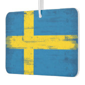 Zweedse vlag Grunge Luchtverfrisser (Links)