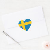 ZWEEDSE VLAG HART STICKER (Envelop)