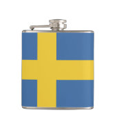 Zweedse vlag heupfles (Voorkant)