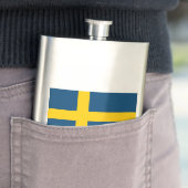 Zweedse vlag heupfles (Voorbeeld)