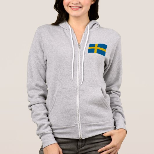 Zweedse vlag hoodie (Voorkant)