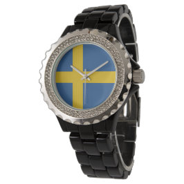 Zweedse vlag horloge