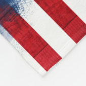 Zweedse vlag | Houtkorrels en schildlijnen Fleece Deken (Hoek)