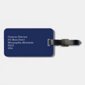 Zweedse vlag | Houtkorrels | Naam Bagagelabel (Achterkant horizontaal)