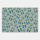 Zweedse vlag inpakpapier vel (Voorkant 2)