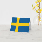 Zweedse vlag kaart (Gele Bloem)